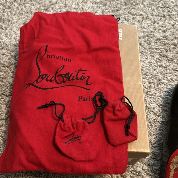 Christian Louboutin black peep toe heels - Picture 4 of 4